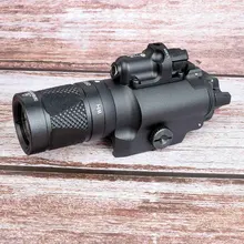 Охотничий прицел тактический X400V пистолет светильник комбо красный лазер Постоянная/мгновенная/Стробоскоп выход оружие, винтовка пистолет вспышка светильник