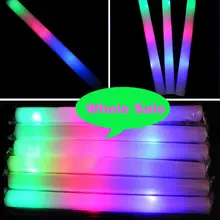Красочные губки светящиеся палочки пена палочка 100 шт./лот вокальный концертная вечеринка по случаю Дня Рождения, праздник украшения принадлежности игрушки