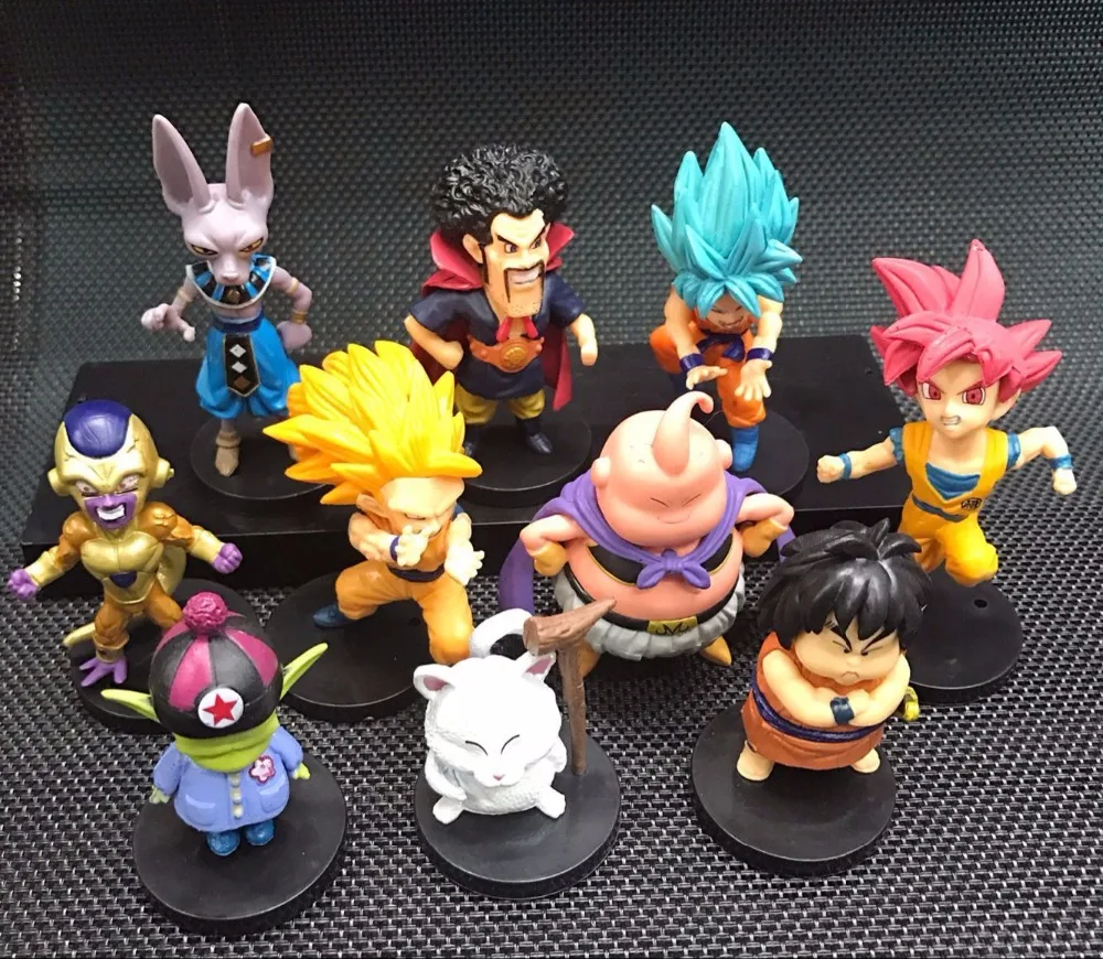 Новинка, Лидер продаж, 20 шт./компл., Жемчуг дракона, Супер Saiyan Son Goku Pilaf Whis Buu Frieza Vegeta Beerus, фигурка, игрушки, Рождественский подарок