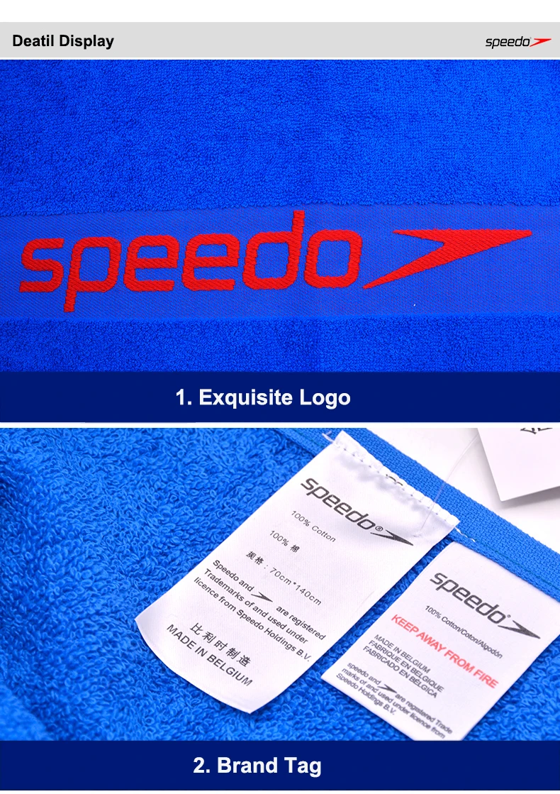 Speedo 1,4*0,7 М ультра абсорбирующее Хлопковое полотенце для плавания, большое полотенце для всего тела