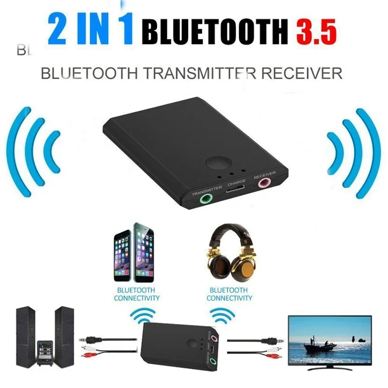 Мода 2 в 1 Bluetooth музыкальный приемник передатчик интегрированный Беспроводной