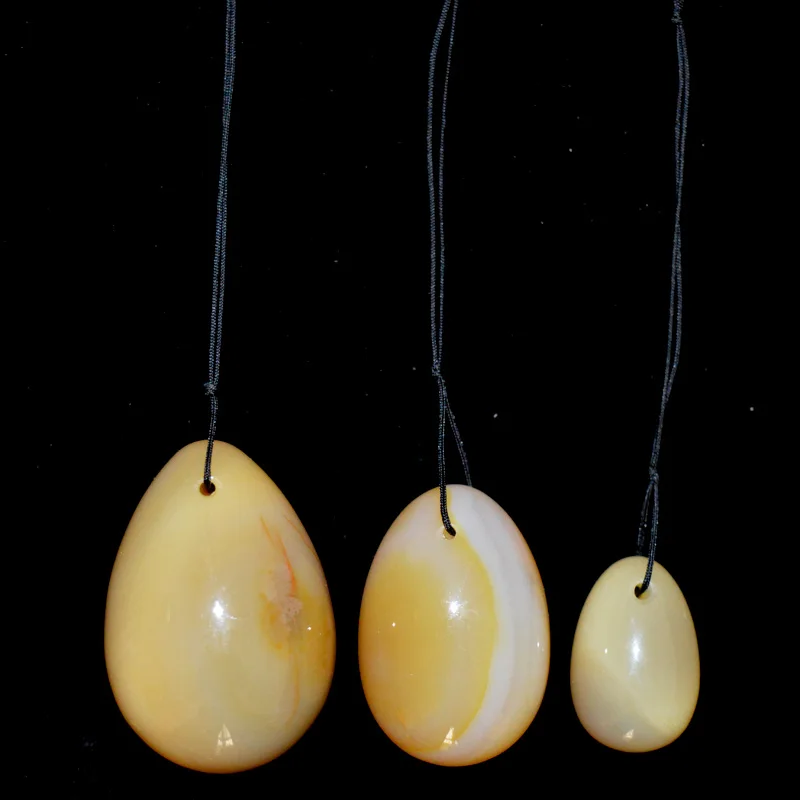 Natural Agate jade egg for Kegel Exercise 3pcs in one sets pelvic floor muscles vaginal exercise postpartum recovery yoni ben wa Natural Agate jade egg for Kegel Exercise 3pcs in one sets pelvic floor muscles vaginal exercise postpartum recovery yoni ben wa