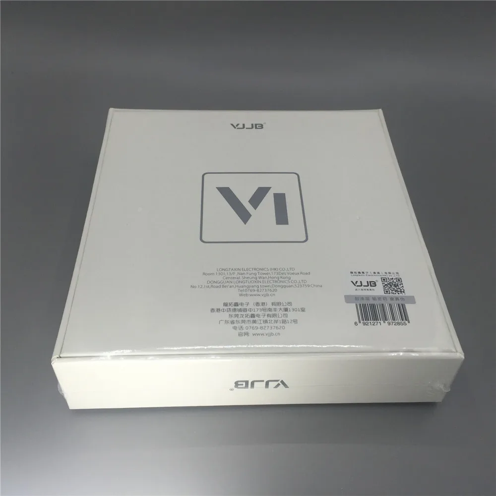 VJJB V1 и V1S наушники с микрофоном и розничной коробкой в ухо Игровые гарнитуры шумоизоляция стерео бас - Цвет: V1 no mic in box
