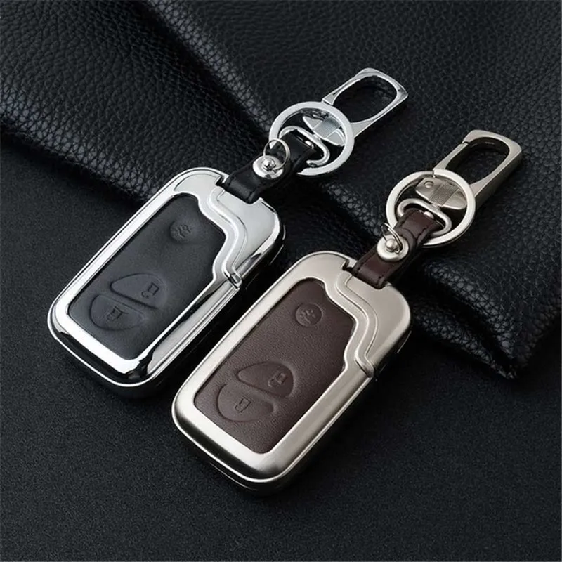 

Zinc alloy+Leather Car key case cover For Lexus RX IS ES NX GS GX LX 300 330 350 200 250 270 470 460 570 400 450H CT200H wallet