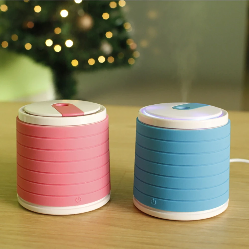

Cute Mini Portable USB Car Air Humidifier Ultrasonic LED Light Essential Oil Aroma Diffuser Home Office Mist Maker Purifier