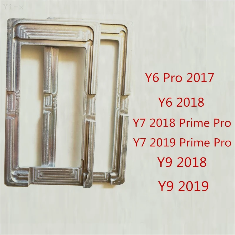 LCD Outer Glass Position Alignment Mold Holder Glue Aluminum Metal mould for Huawei Y6 Y7 Y9 Pro prime 2017 2018 2019 | Мобильные