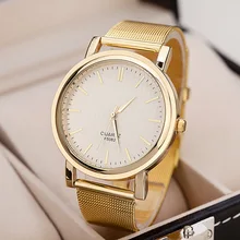 Nouveau Célèbre Marque Or Casual Quartz Montre Femmes Complet En Acier Inoxydable montres All Metal Mesh Relojes Horloge Femmes Montre-Bracelet Chaude