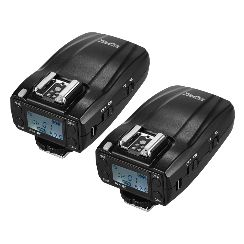 Pro-6C 2.4G Wireless E-TTL Flash Trigger 1/8000S HSS Transmitter Receiver Shutter release for Canon EOS DSLR Camera
Pro-6C 2.4G Wireless E-TTL Flash Trigger 1/8000S HSS Transmitter Receiver Shutter release for Canon EOS DSLR Camera