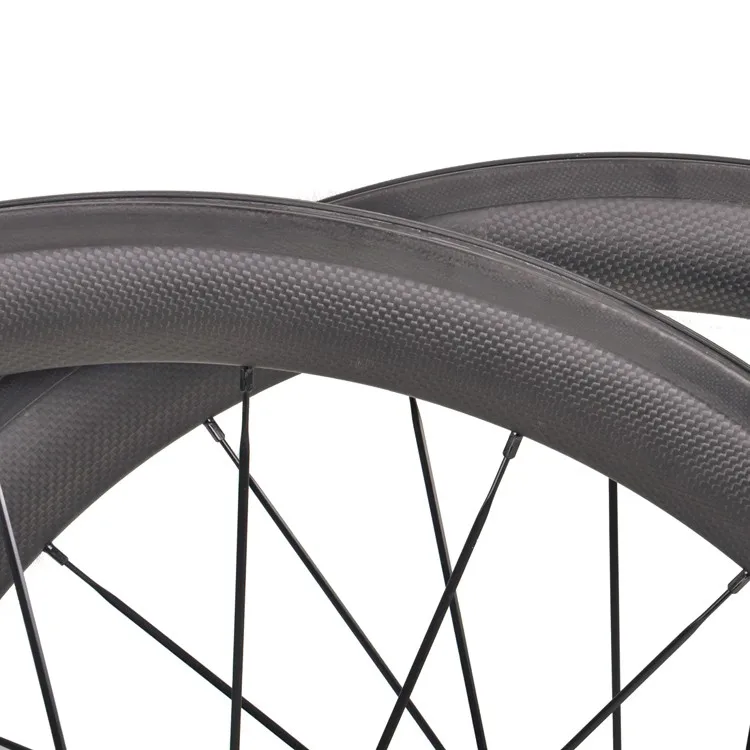 Clearance 700C 50mm clincher bike carbon road bicycle wheels 25mm wide carbon wheelset 3k Matt Sapim cx-ray 4