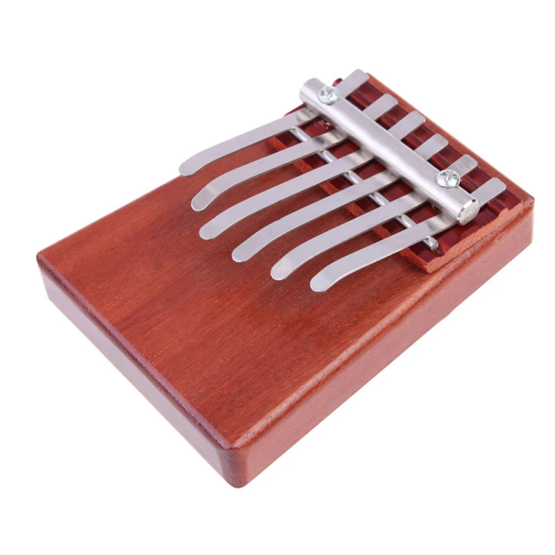 Портативный 6 ключей Kalimba Mbira Likembe Sanza палец «пианино для больших пальцев» палисандр музыкальный инструмент карманный пианино подарки