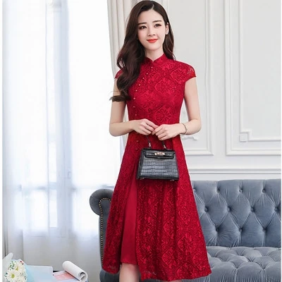 Китайское платье cheongsam qipao оригинальное платье Китайская традиционная китайская одежда для женщин современное китайское платье qi pao FF1000 - Цвет: 4