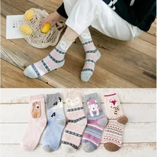 10 пар/лот осень и зима новые женские носки с героями мультфильмов Япония и Южная Корея носки серии хлопковые носки