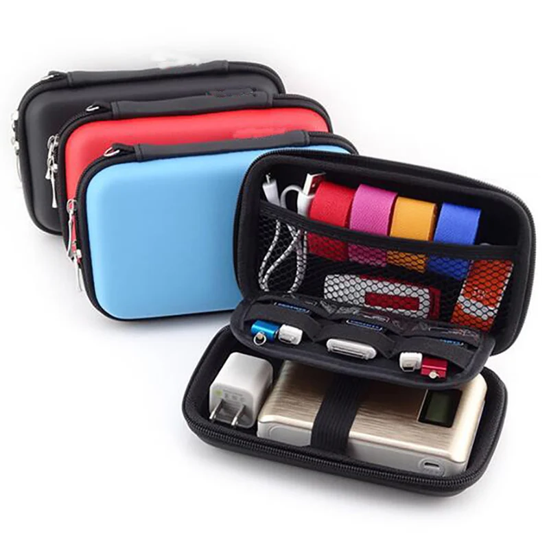 

BASUPPLY 1Pc External USB Storage Bag Hard Drive Disk Case Cover Cable Organizer Charger Pouch Box Earphone Accessories