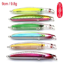 Игрушки для рыбалки, искусственная приманка для наживки(DS11 9 см 9,8g 6 шт./лот 6 видов цветов) Товары для спорта и развлечений из Китая подарки