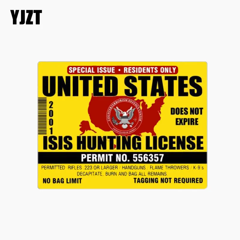 Buy YJZT 15CM*11.3CM UNITED STATES ISIS HUNTING