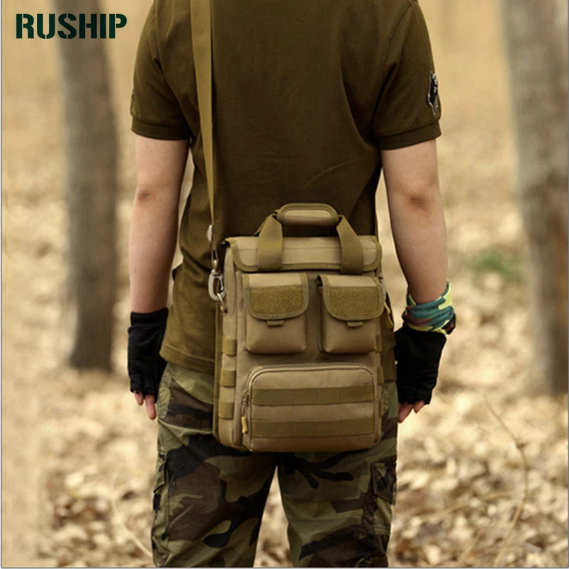 

Tactical Shoulder Bag Outdoor Bag Unisex Waterproof Nylon Bags Molle System Multifunctional Military High Capacity Sling Bag 317