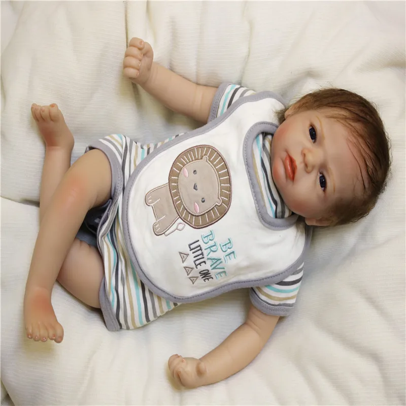 

SanyDoll 22 inch 55 cm Silicone baby reborn dolls, Lovely doll festival gifts for birthday gifts