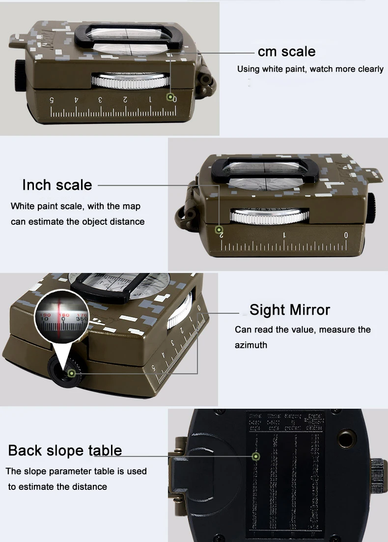 Eyeskey Водонепроницаемый Военный компас для выживания, Походов, Кемпинга, армии, Карманный военный компас, ручной военный инвентарь