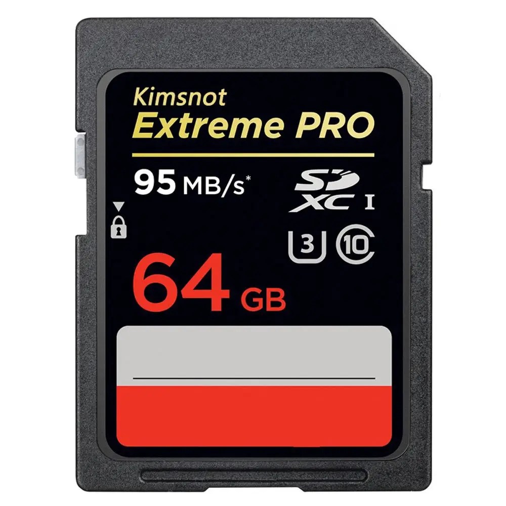 Kimsnot Extreme Pro 633x SD карты 256 ГБ 128 Гб 64 Гб оперативной памяти, 32 Гб встроенной памяти, 16 Гб флэш-памяти SDHC, карта памяти SDXC карты Class 10 95 МБ/с. UHS-I для Камера - Емкость: 64 ГБ