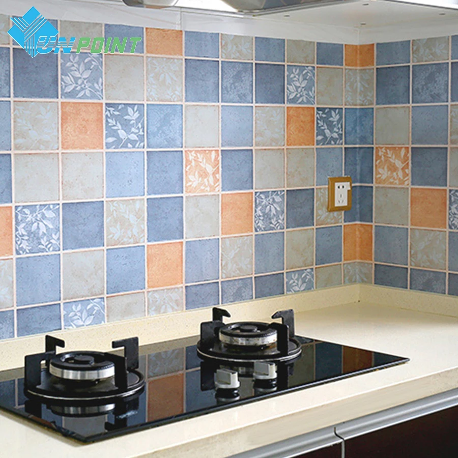 

Kitchen Oil Sticker Cabinet Stove With High Temperature PVC Self Adhesive Wall Stickers Waterproof Fume Household Tile Stickers