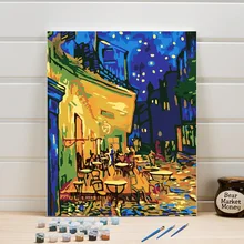 Краска ing по номерам холст Абстрактный пейзаж Европа DIY ручная роспись ремесла пропилен цифровая раскраска домашний Декор набор