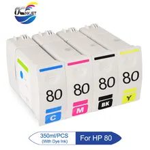 Occjet для hp 80 совместимый чернильный картридж для принтера hp Designjet 1050 1050C 1055 1055 см(C4871A C4846A C4847A C4848A