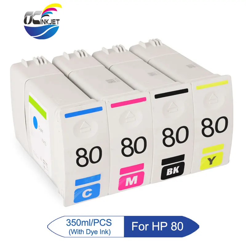 

For HP 80 Compatible Ink Cartridge For HP Designjet 1050 1050C 1055 1055CM Printer (C4871A C4846A C4847A C4848A)