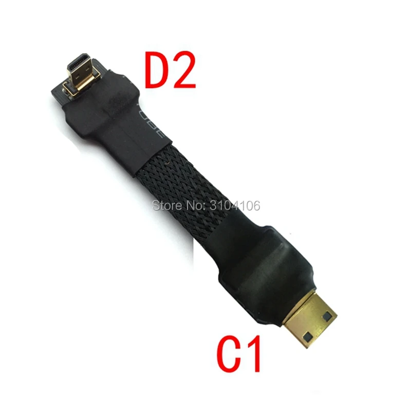 FPV Mini HDMI male to HDMI 2,0 Mini HDMI Micro HDMI экранированный FPC плоский кабель 5 см-50 см для аэрофотосъемка