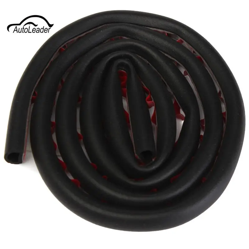 10 x 7.5mm D-shape Sound Insulation Rubber Sealing Strip For D Pillar Noise Windproof Door Rubber Seal Strip Car Styling