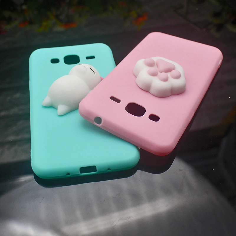 For Samsung Galaxy J3 2016 Squishy 3d Cat Case For Galaxy J3 2015 Ultra-thin Silicon TPU Soft Candy Color Back Cover phone case (13)