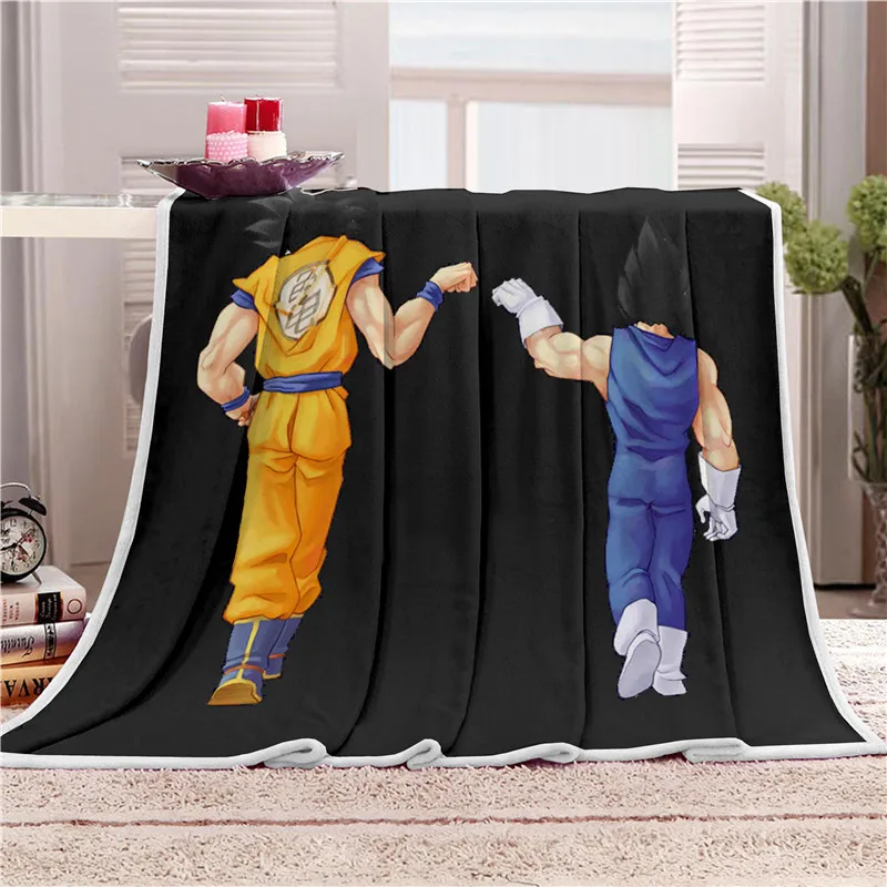 

Anime Dragon Ball Z Goku Blanket Mat Cartoon Tapestry Super Soft Wall Bedspread Beach Towel Mat Blanket Table Beach Towel