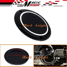 Freeshipping Hot sale Black Derby Clutch Timing Cover Fit For Harley Road King Softail Dyna FLHRS FLTFB