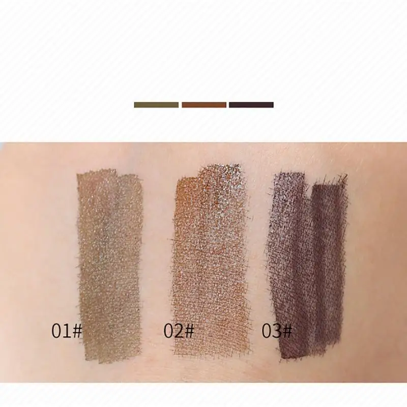 3 Color Waterproof Liquid Eyebrow Pencil Tattoo Long Lasting Brown Gray Maroon Make Up Beauty Eyebrow Enhancer Pen Cosmetic Tool