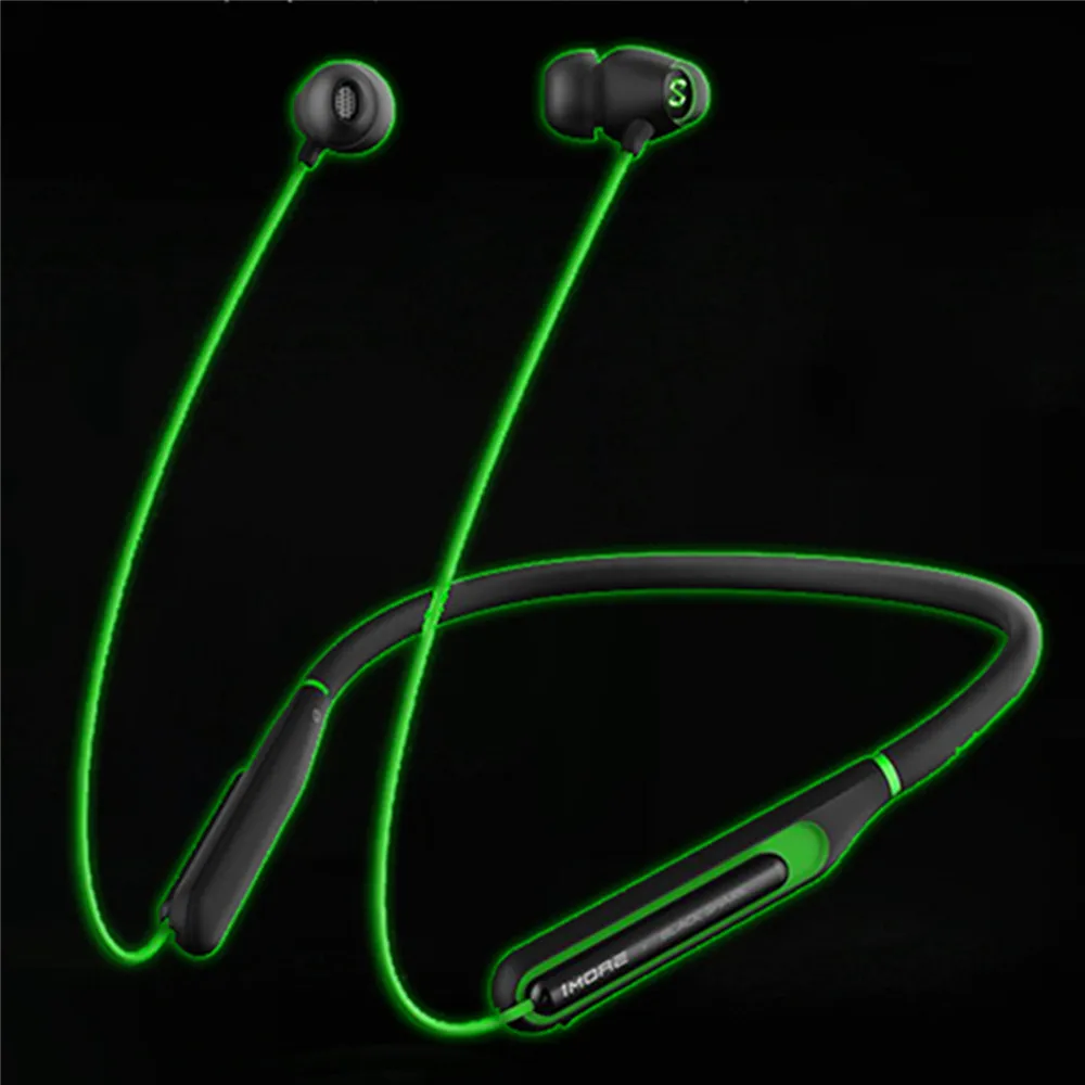 

Bluetooth 4.2 Neckband Earphone For Xiaomi Black Shark Led Light Wireless Game Headset Fast Charging Waterproof Earphone