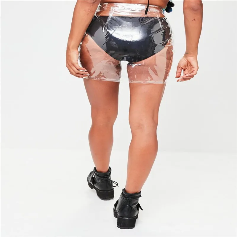 Летние сексуальные женские новые модные Прозрачные Пляжные мини-юбки с высокой талией, облегающая Короткая мини-юбка-карандаш