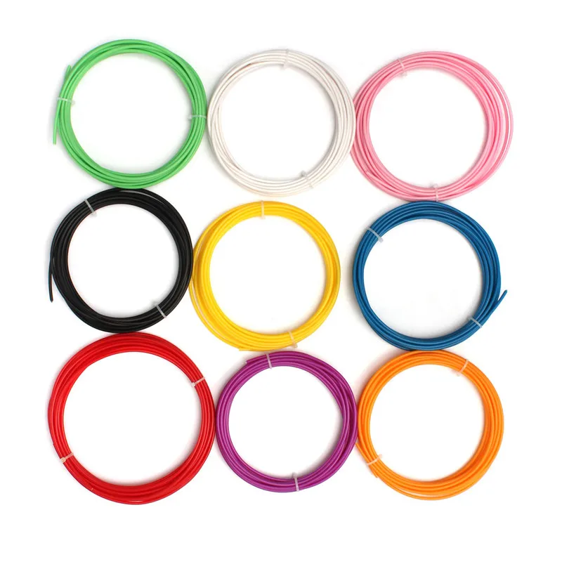 

1pc 5M ABS 3D Printer Filament 3mm RepRap Sales Pen MakerBot For 3D Printer Pen Threads 9 Color For Choice New