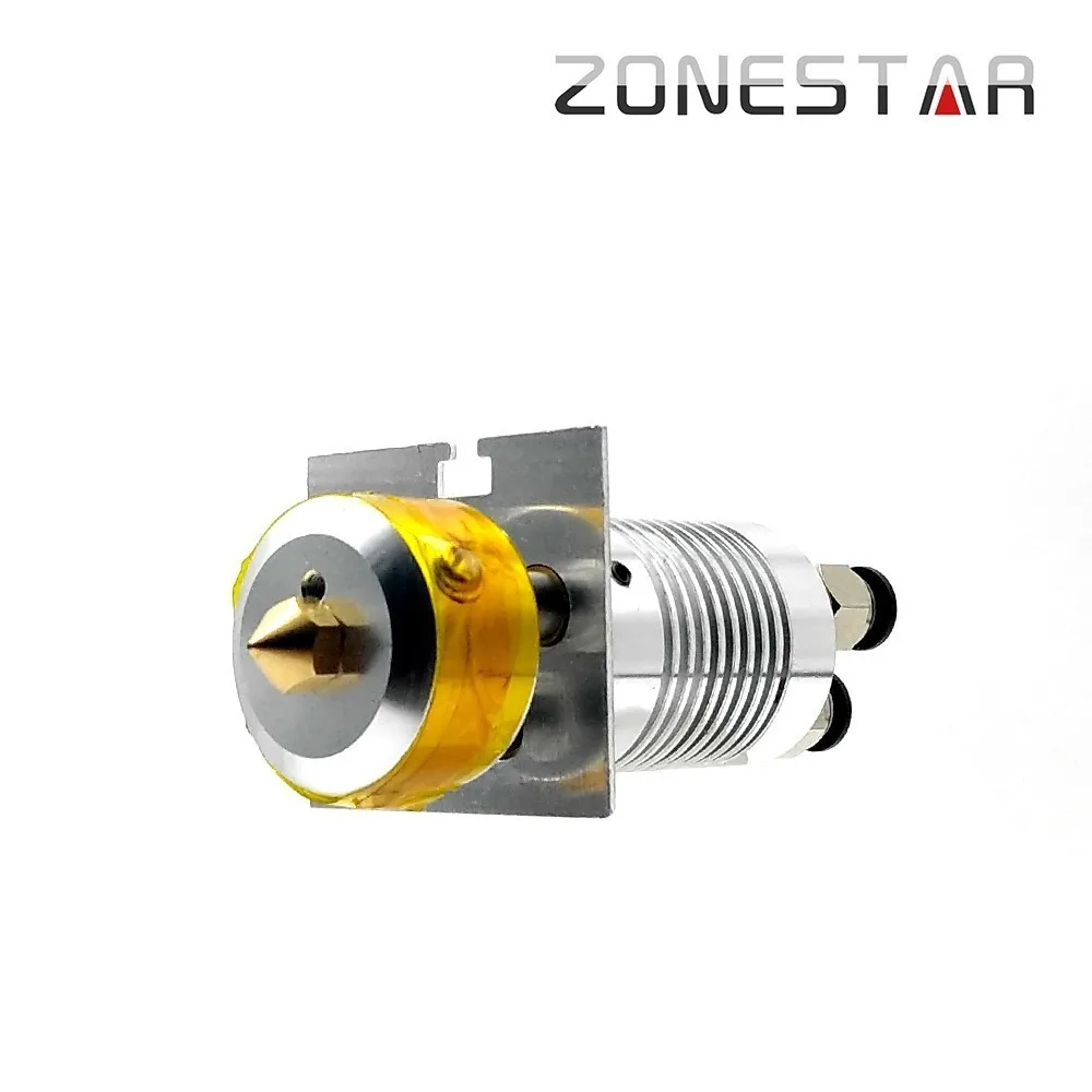 ZONESTAR 3-в-1 смешанный Hotend насадка 0,4 мм 3D-принтеры Запчасти экструдер для гранулирования кормов на входе Диаметр 1,75 нити