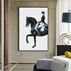 Modern Luxurious Figure Horse Canvas