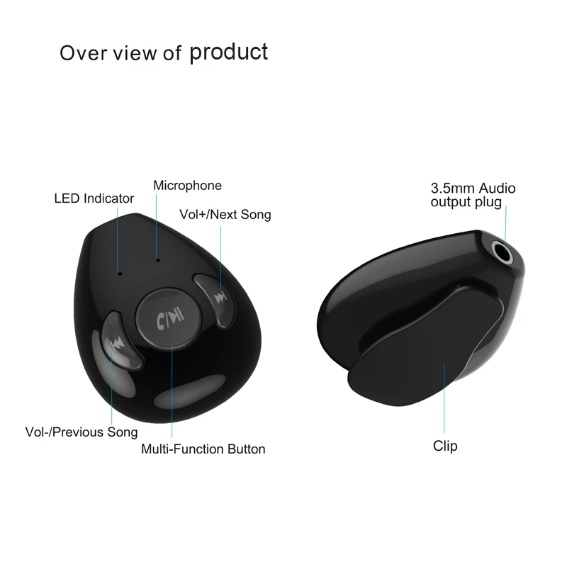 ANLUD Bluetooth Receiver 3.5MM Jack AUX Mini Audio Transmitter Handsfree Wireless Car Auto Bluetooth Adapter For Car Player (12)