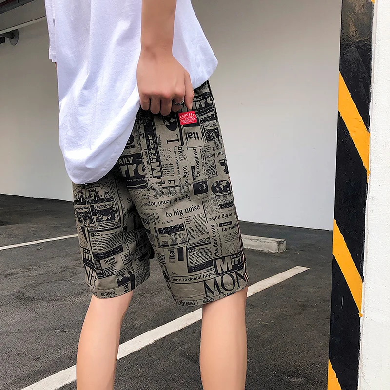 YASUGUOJI Новинка летние грузовые шорты Мужская модная уличная одежда шорты с принтом большие размеры 5xl шорты мужские повседневные хлопковые мужские шорты