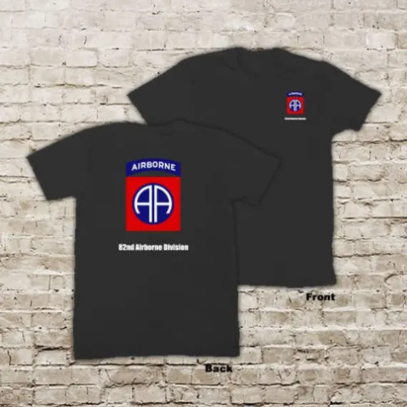 1 Новинка года короткий рукав для мужчин армии США 82nd десантной дивизии пехота "все пути" Второй мировой войны Военная Униформа Футболка ветерана х - Цвет: 1