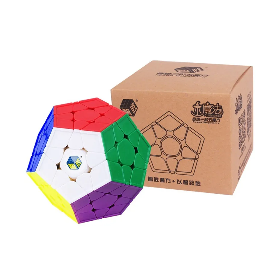 Little Magic 3x3x3 Megaminx Dodecahedron скорость магический куб головоломка 3D IQ игра Stickerless 3x3 Yuxin многоцветная