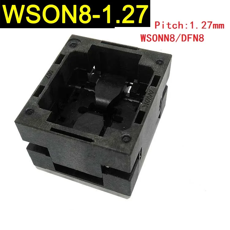 WSON8 зонд Цоколь для проверки 5*6 мм DFN8-1.27 автоматов платформа сжигание база QFN8