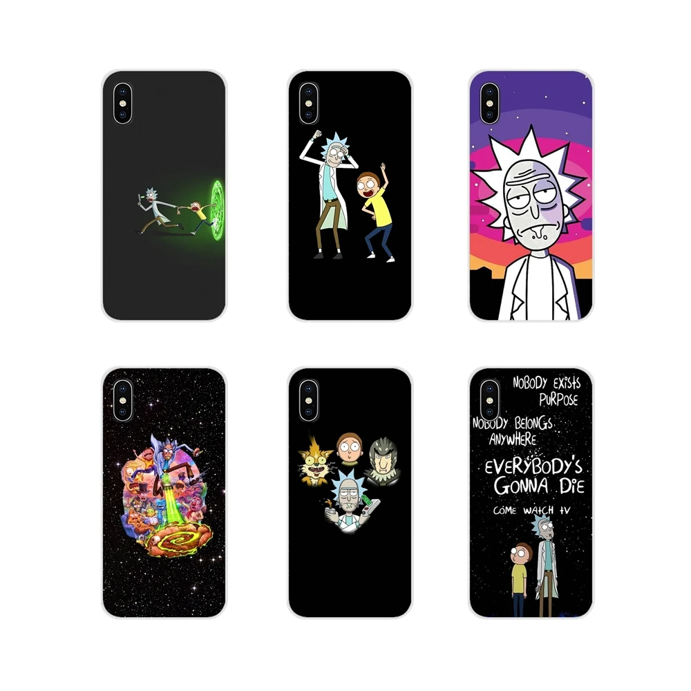 

For Huawei Nova 2 3 2i 3i Y6 Y7 Y9 Prime Pro GR3 GR5 2017 2018 2019 Y5II Y6II Rick and Morty Accessories Phone Shell Covers