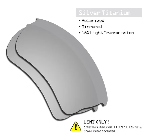 Titanium-ShieldCoat Дропшиппинг SmartVLT Сменные линзы поляризация для защиты от УФ-солнцезащитные очки Oakley четверти солнечные очки к куртке-несколько пар упакованы - Цвет линз: Titanium-ShieldCoat