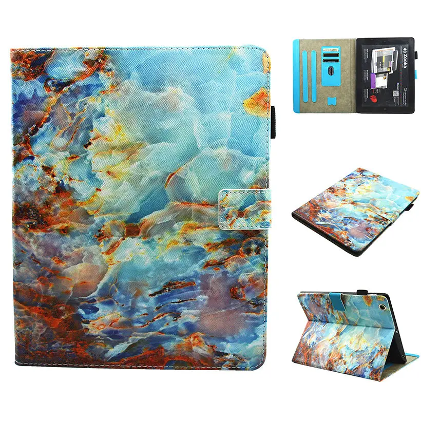 Чехол для планшета Apple ipad 2 ipad 3 ipad 4, 9,7 дюймов, силиконовый кожаный чехол с мраморным рисунком, для ipad 2, 3, 4, кожаный футляр