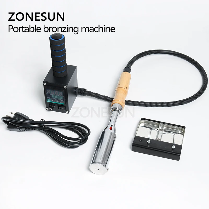 ZONESUN ручной инструмент для тиснения по дереву и коже машина горячего тиснение