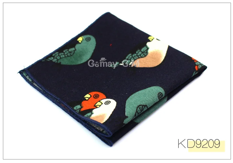 KD9209 Модные костюмы с цветочным принтом карманные квадратные 25 см* 25 см мужские хлопковые носовые платки полотенце для сундуков женские носовые платки для мужчин - Цвет: KD9209