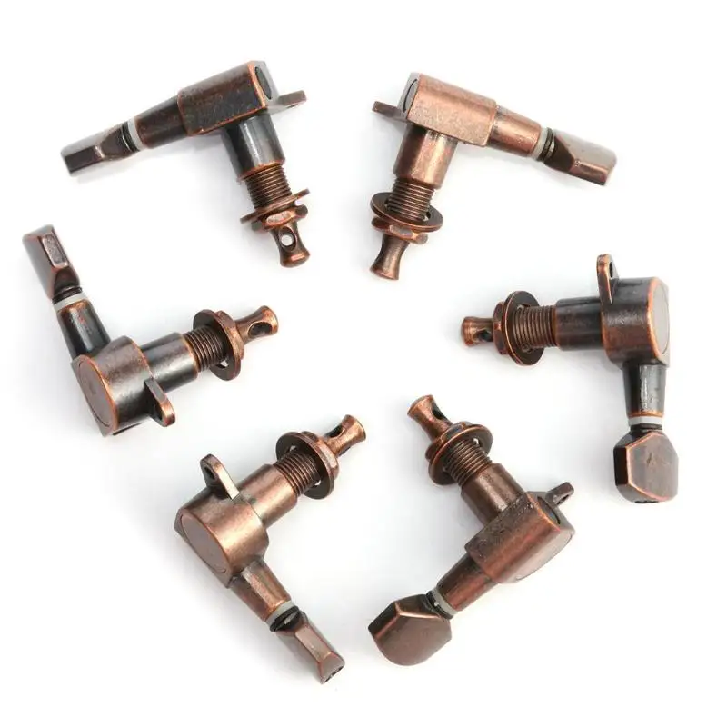 3R 3L Copper 6 шт./компл. 6R встроенный гитарная струна колышек блокировки Колки для гитары строка Колки замок тюнеры ключи Колки - Цвет: 3R 3L Copper
