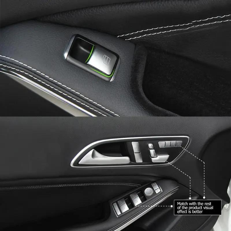 14 шт. оконное стекло переключатель кнопка Крышка отделка для Mercedes-Benz GLA E класс